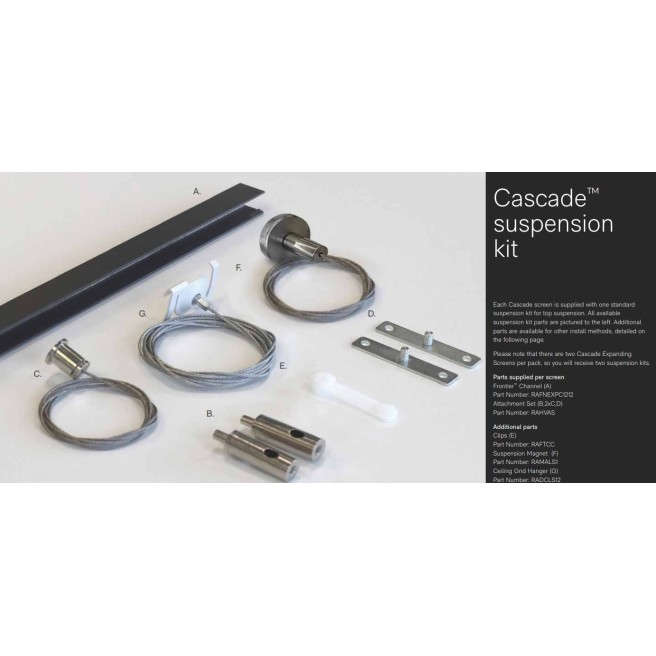 Autex Cascade Hanging Screen - Expanding  (2/PACK)