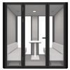 B.Quiet 2-4 Person Acoustic Meeting Pod  