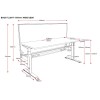 Boost Light Single Motor Electric Height Adjustable Desk