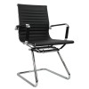Replica Office Chair Visitor  Medium Back Ribbed Black