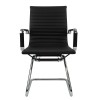 Replica Office Chair Visitor  Medium Back Ribbed Black