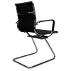 Replica Office Chair Visitor  Medium Back Ribbed Black