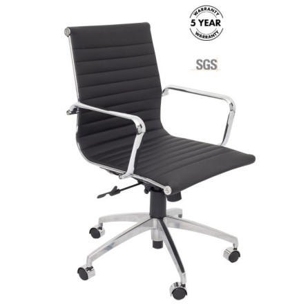 PU605M Executive Chair - Chrome Frame