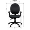 Duro Task Chair Medium Back 160KG Weight Rated