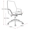Accord Genuine Leather Medium Back Executive Chair 