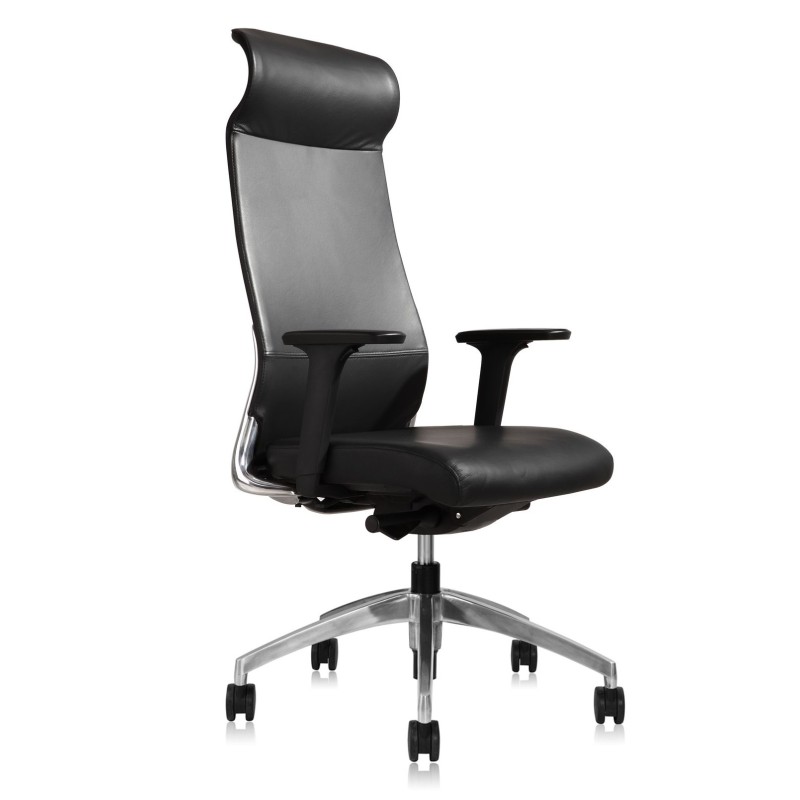 Burton Leather Chair High Back