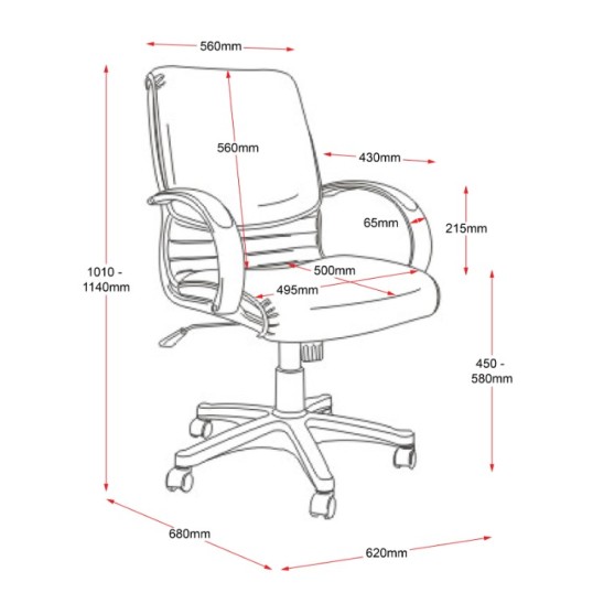 CL610 Medium Back Executive Chair 
