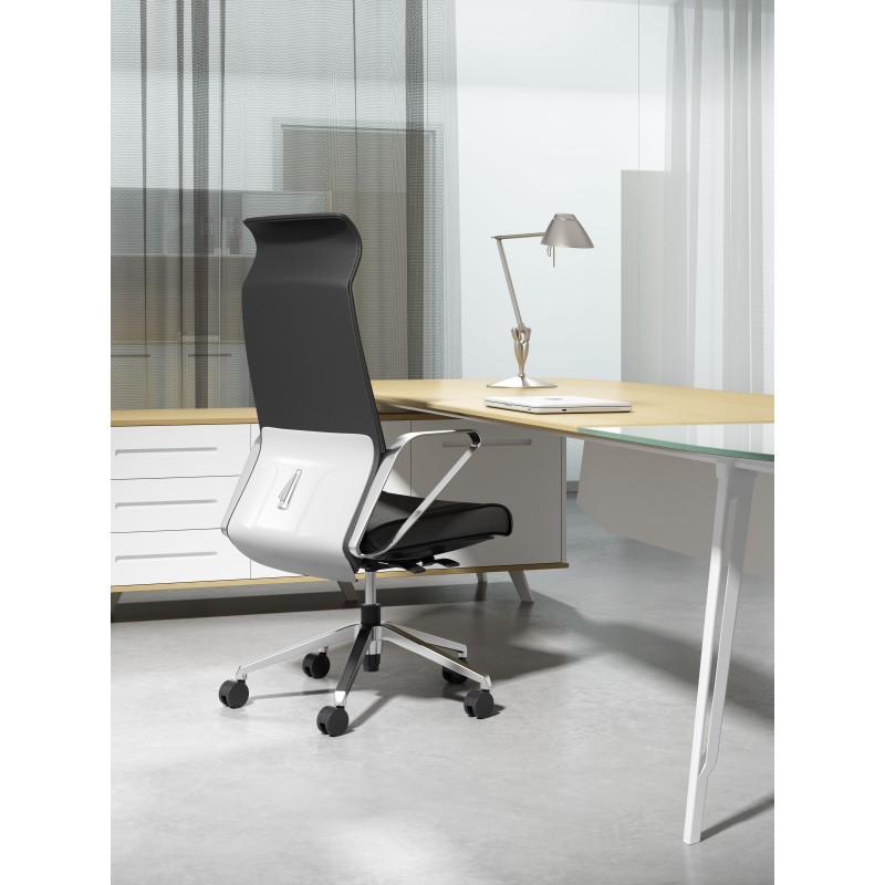 Dustin Leather Chair High Back