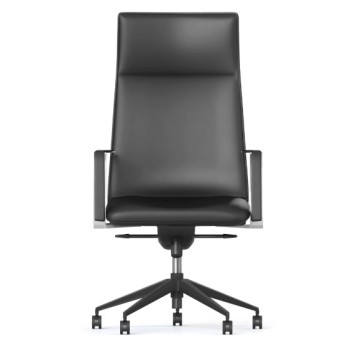 Mirage High Back Executive Chair - Black Leather