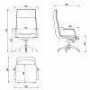 Mirage High Back Executive Chair - Black Leather