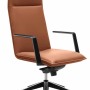 Mirage High Back Executive Chair - Tan Leather