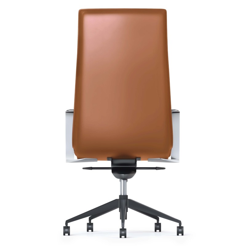 Mirage High Back Executive Chair - Tan Leather