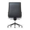Mirage Medium Back Executive Chair - Black Leather