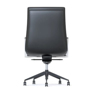 Mirage Medium Back Executive Chair - Black Leather