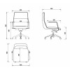 Mirage Medium Back Executive Chair - Black Leather