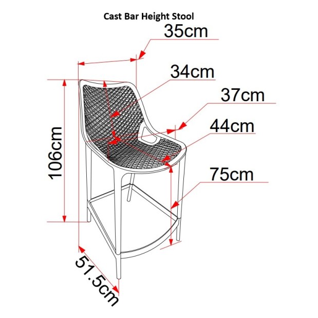 Cast Stool - AVAILABLE IN 2 HEIGHTS