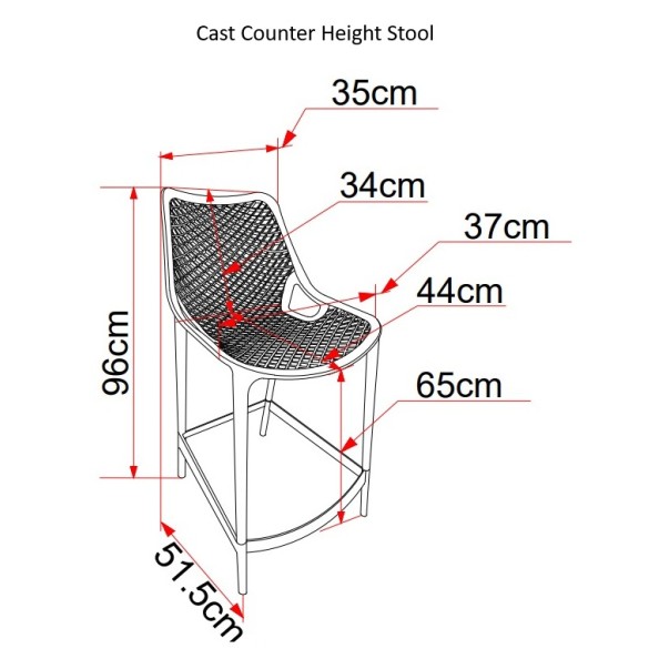 Cast Stool - AVAILABLE IN 2 HEIGHTS