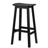 Lilipad Stool -  Solid Wood Black Birch