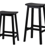 Lilipad Stool -  Solid Wood Black Birch