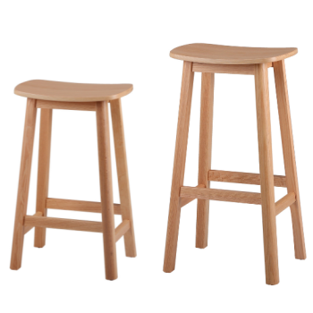 Lilipad Stool - Solid Wood Natural Birch