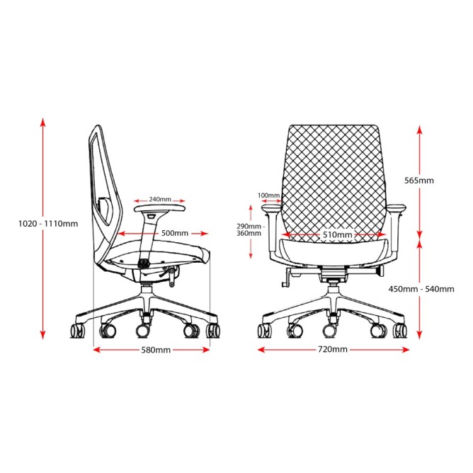 Arco Mesh Back Operator Chair