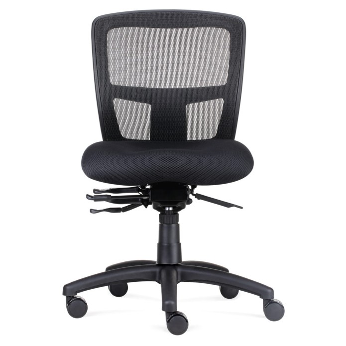 Ergo Task Mesh Back Chair 165kg  Weight Rated With Optional Arms