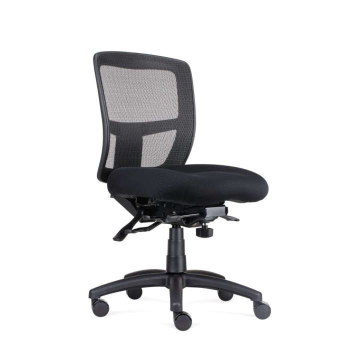 Ergo Task Mesh Back Chair 165kg  Weight Rated With Optional Arms