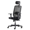 Lotto Medium Back Mesh Operator Chair Black