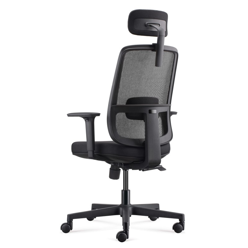Lotto Medium Back Mesh Operator Chair Black