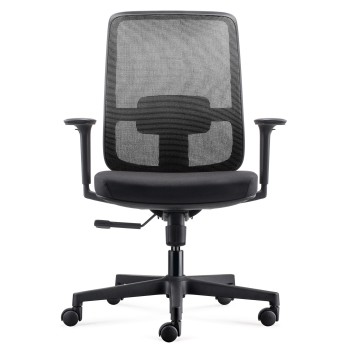 Lotto Medium Back Mesh Operator Chair Black