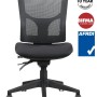 Milan Mesh Back Chair - 160kg Weight Rated With Optional Arms