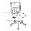 Mirae Medium Back Mesh Back Chair - 160kg Weight Rated With Optional Arms