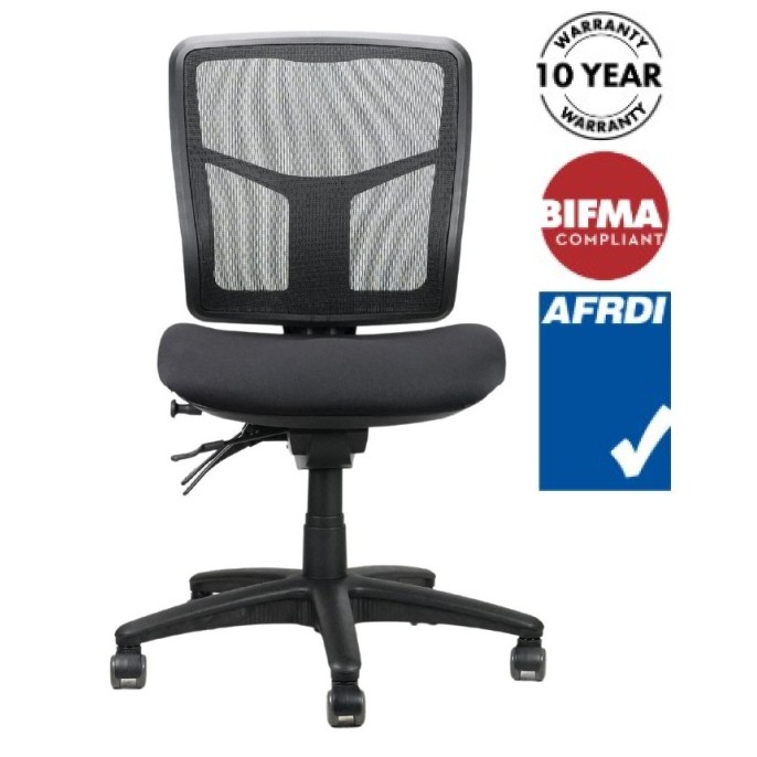 Mirae Medium Back Mesh Back Chair - 160kg Weight Rated With Optional Arms