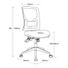 Breeze Mesh Back Chair With Optional Arms