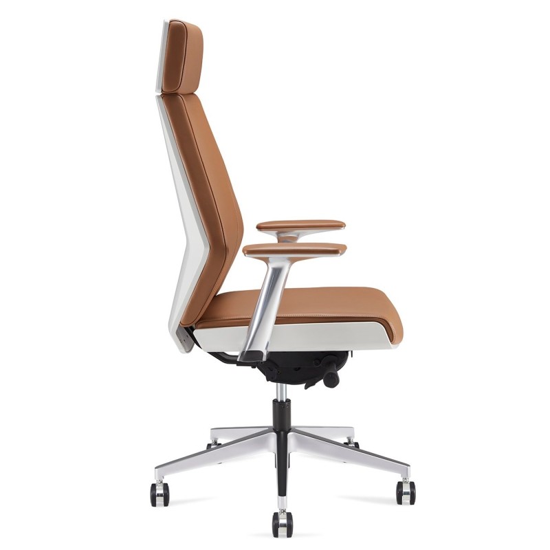 Potenza Executive Chair - High Back Tan Leather