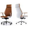 Potenza Executive Chair - High Back Tan Leather