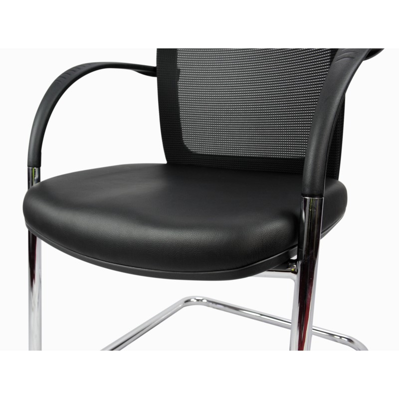Cosmo Visitor Chair -  Mesh Back PU Seat