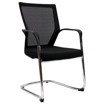 WMCC Visitor Chair -  Mesh Back Fabric Seat