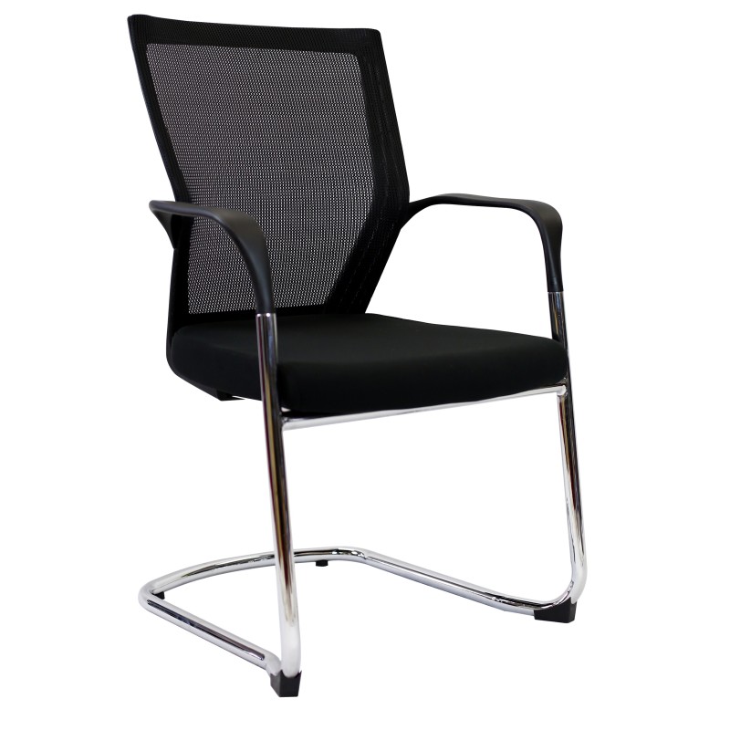 WMCC Visitor Chair -  Mesh Back Fabric Seat