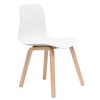 Lucid Visitor Chair with Timber Base