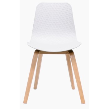 Lucid Visitor Chair with Timber Base