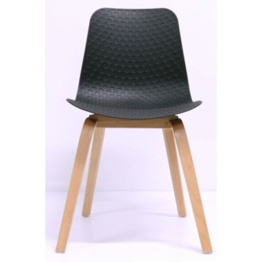 Lucid Visitor Chair with Timber Base