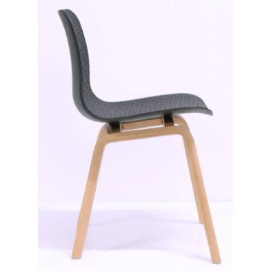 Lucid Visitor Chair with Timber Base