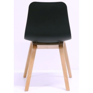 Lucid Visitor Chair with Timber Base