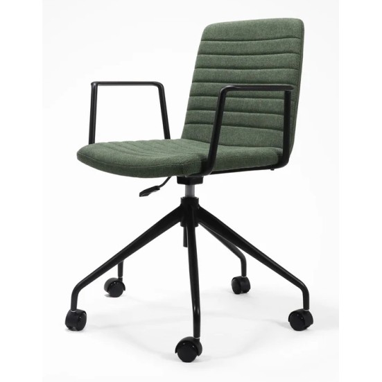 Pixel Chair with Swivel 5 Star Base and Arms CHOICE OF 5 COLOURS