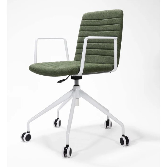 Pixel Chair with Swivel 5 Star Base and Arms CHOICE OF 5 COLOURS