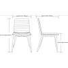 Pixel 4 Leg Chair CHOICE OF 5 COLOURS