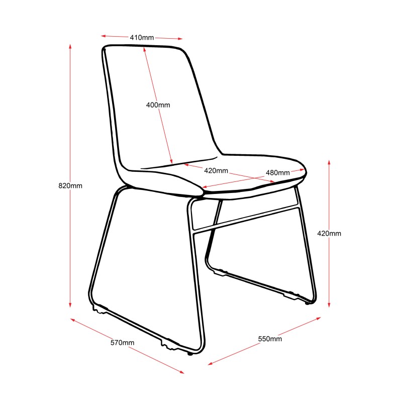 Tempo Stackable and Linking Chair