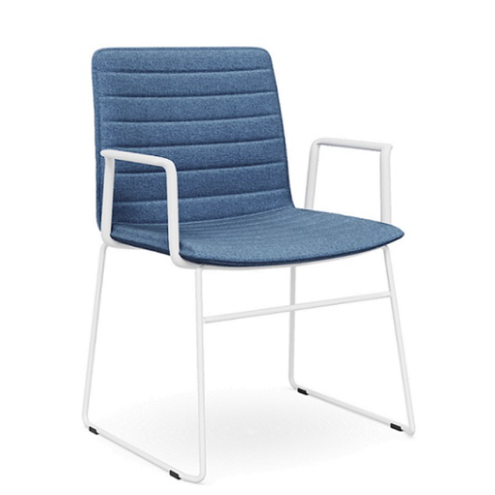Nikola Chair Sled Base + Arms  CHOICE OF COLOURS