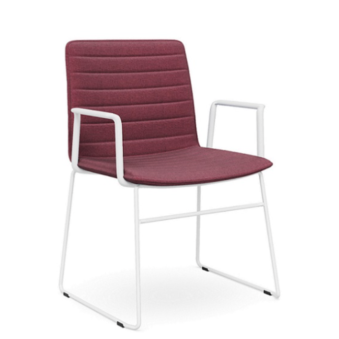 Nikola Chair Sled Base + Arms  CHOICE OF COLOURS